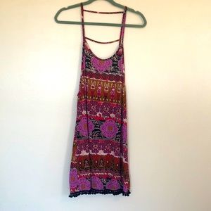 Colorful strappy dress! Short size medium